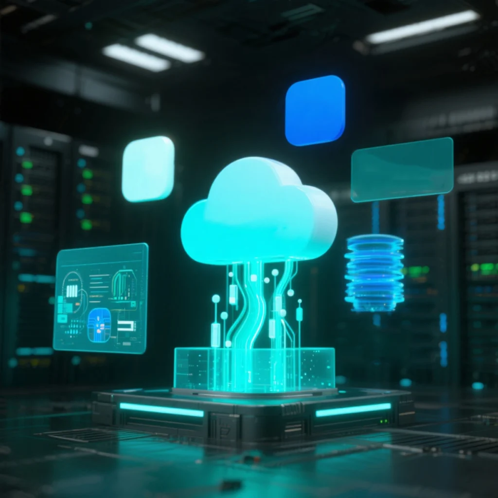 hightech data center interface