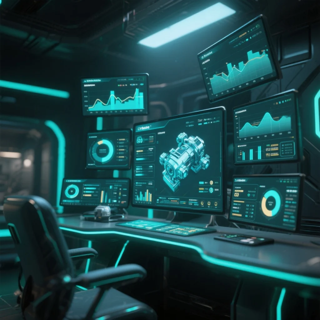 hightech data center interface