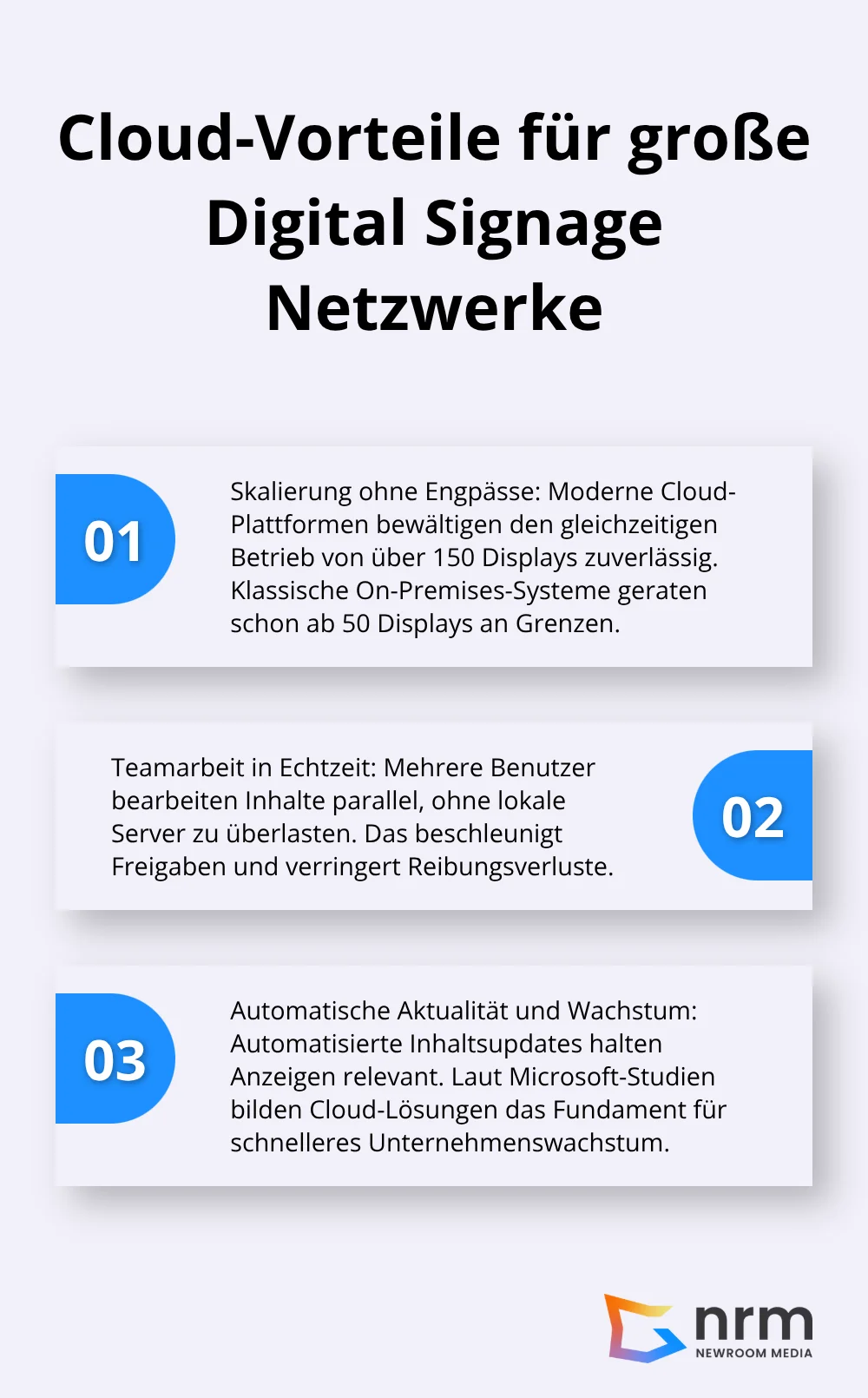 Drei Kernvorteile von Cloud-Systemen gegenüber On-Premises