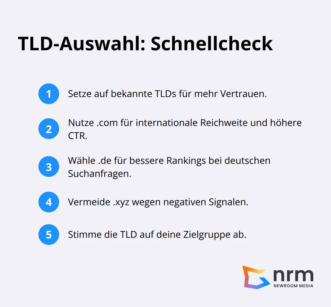 Checkliste für die Wahl der passenden Domain-Endung - top-level-domain