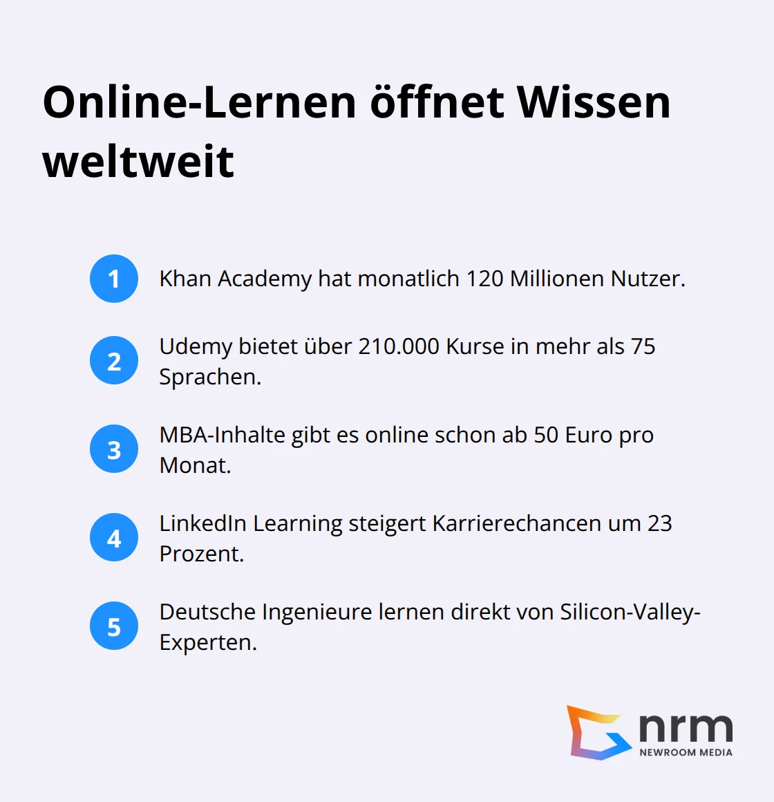 Kernaussagen zur Reichweite, Kostenvorteilen und Karriereeffekten digitaler Bildungsplattformen