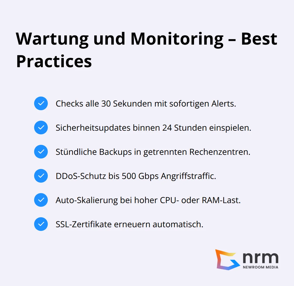 Zentrale Betriebsmaßnahmen für zuverlässiges Hosting im Überblick - was ist ein host