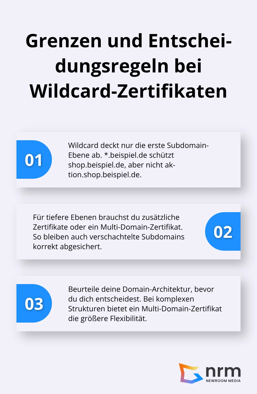 Drei Kernpunkte zu Wildcard-Grenzen und Alternativen - wildcard ssl zertifikat